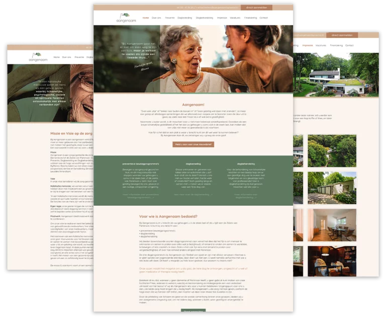 Gebruiksvriendelijke website voor Aangenaam by Menno gerealiseerd door DaDi Websites enzo