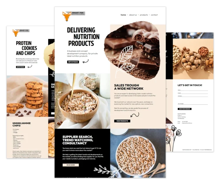 Website bouwen voor Smart Fox Nutrition in Culemborg, ontwikkeld in WordPress.