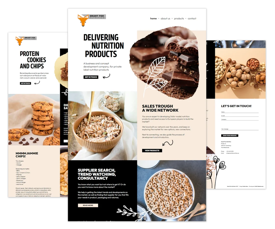 Website bouwen voor Smart Fox Nutrition in Culemborg, ontwikkeld in WordPress.